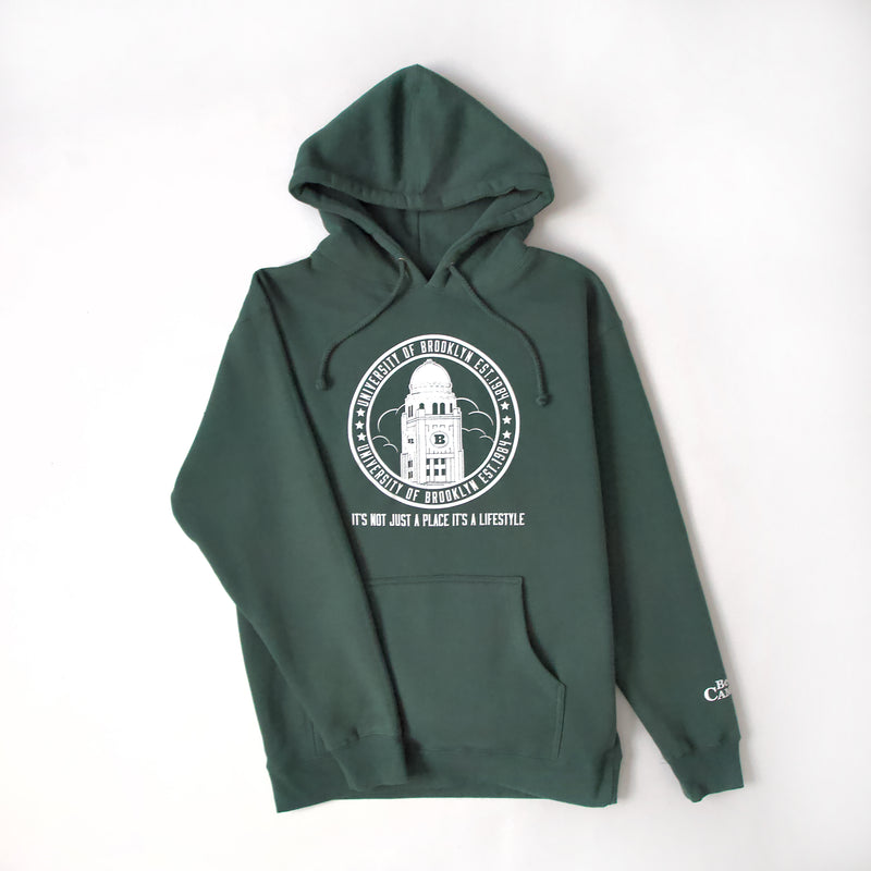 University of Brooklyn Hoodie — Campus Green