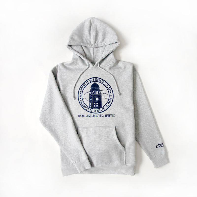 University of Brooklyn Hoodie — Grey
